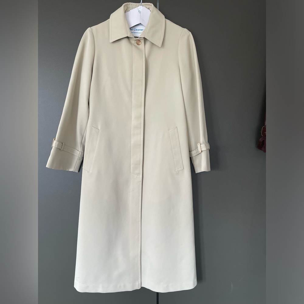 Classic Women's Beige Trench Coat - Timeless Single-Breasted Design